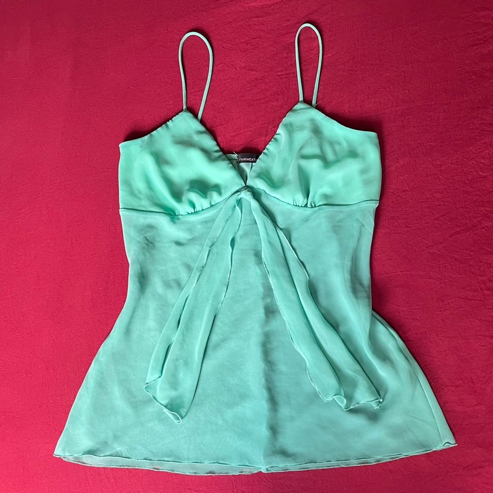 Turquoise/Tiffany Blue Fairweather Babydoll Top